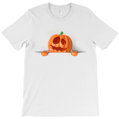 Scary Halloween Pumpkin T-shirt Designed By Agus W