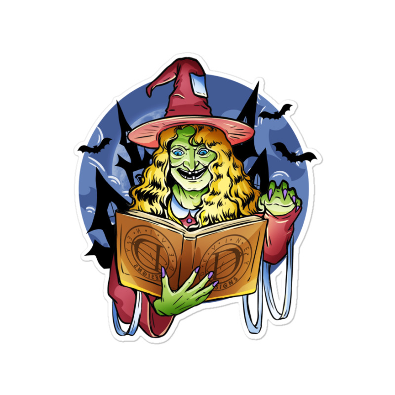 Witch Magic Book Spooky Halloween Sticker | Artistshot