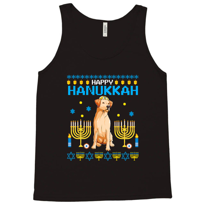 Labrador Chanukah Jewish Ugly Hanukkah Sweater Pajama T Shirt Tank Top | Artistshot