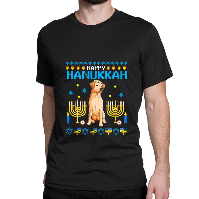 Labrador Chanukah Jewish Ugly Hanukkah Sweater Pajama T Shirt Classic T-shirt | Artistshot