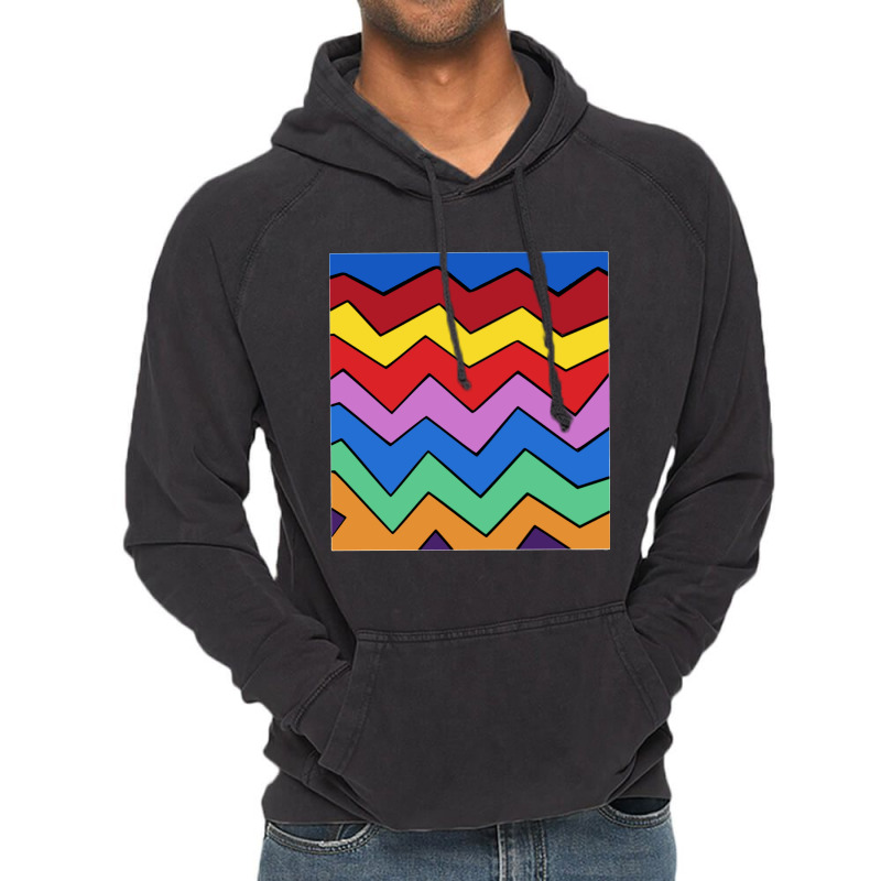 Color Zigzag Vintage Hoodie | Artistshot