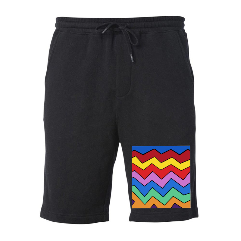 Color Zigzag Fleece Short | Artistshot