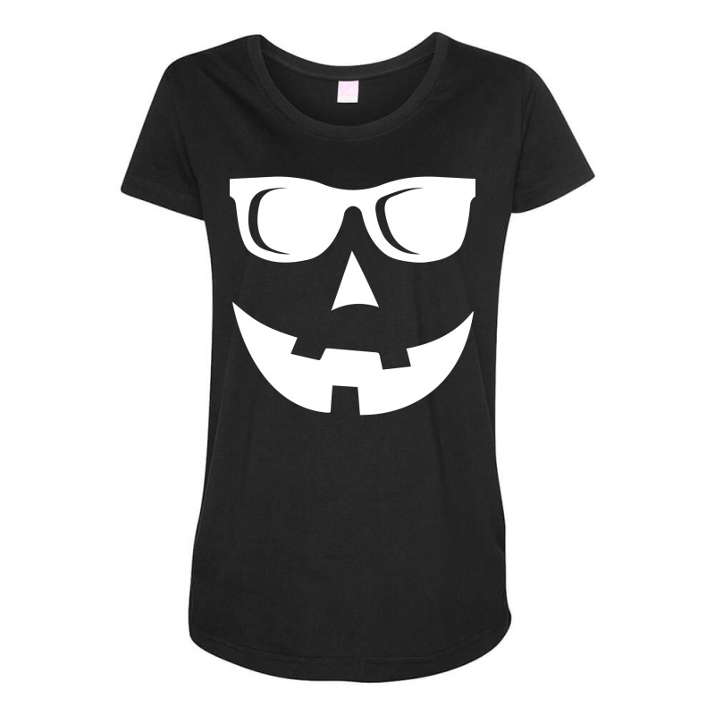 Jack O Lantern Sunglasses Pumpkin Funny Maternity Scoop Neck T-shirt | Artistshot