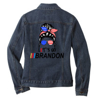 Let's Goo Brandon! Classic Ladies Denim Jacket | Artistshot