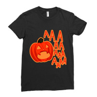 Screaming Pumpkin Ladies Fitted T-shirt | Artistshot