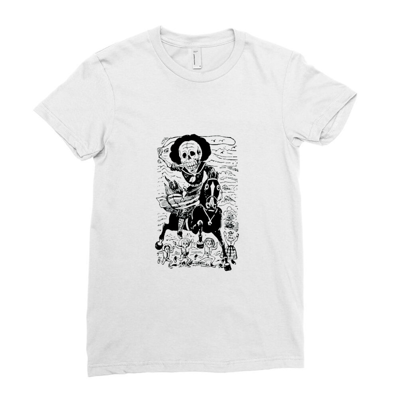 Calavera De La Adelita Ladies Fitted T-Shirt by trasheatercomicsart | Artistshot