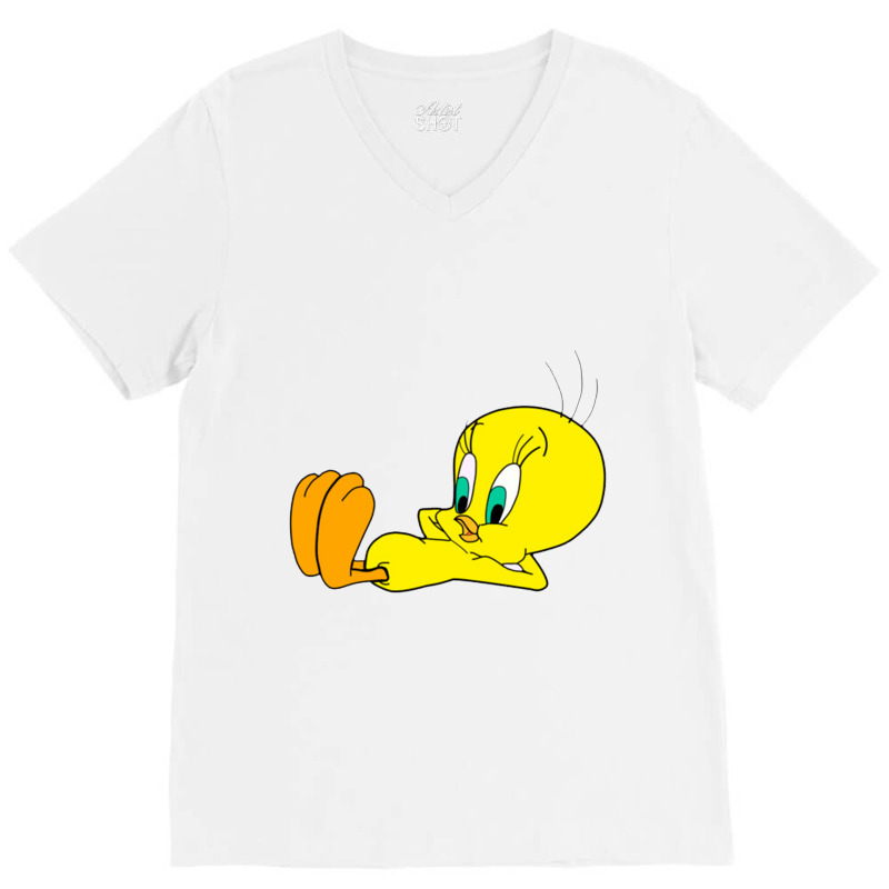 Tweety Bird V-Neck Tee by robinjumpstart | Artistshot