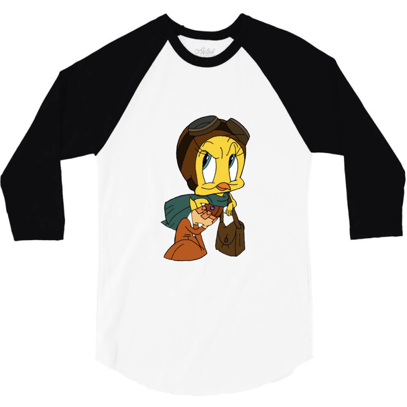 Tweety Bird 3/4 Sleeve Shirt by robinjumpstart | Artistshot