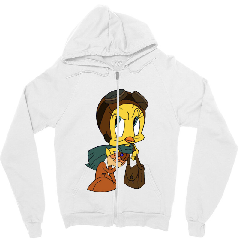 Tweety Bird Zipper Hoodie by robinjumpstart | Artistshot