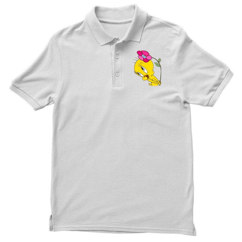 Tweety Flower Men's Polo Shirt by robinjumpstart | Artistshot