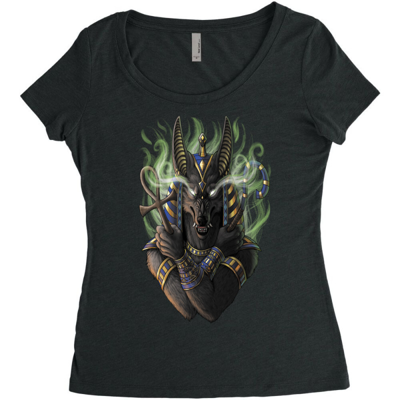 God Anubis Women's Triblend Scoop T-shirt by EGYBOY | Artistshot