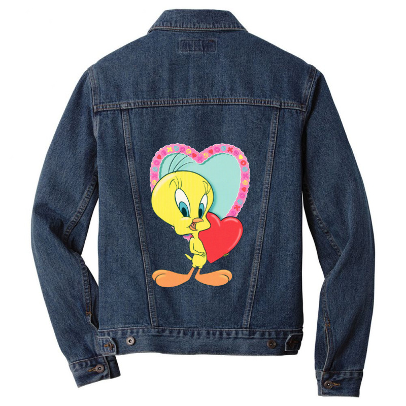 Tweety Love Men Denim Jacket by robinjumpstart | Artistshot