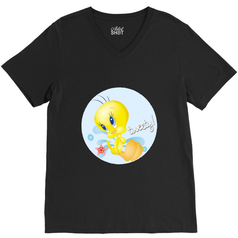 Tweety Star V-Neck Tee by robinjumpstart | Artistshot