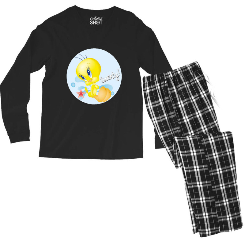 Tweety Star Men's Long Sleeve Pajama Set by robinjumpstart | Artistshot