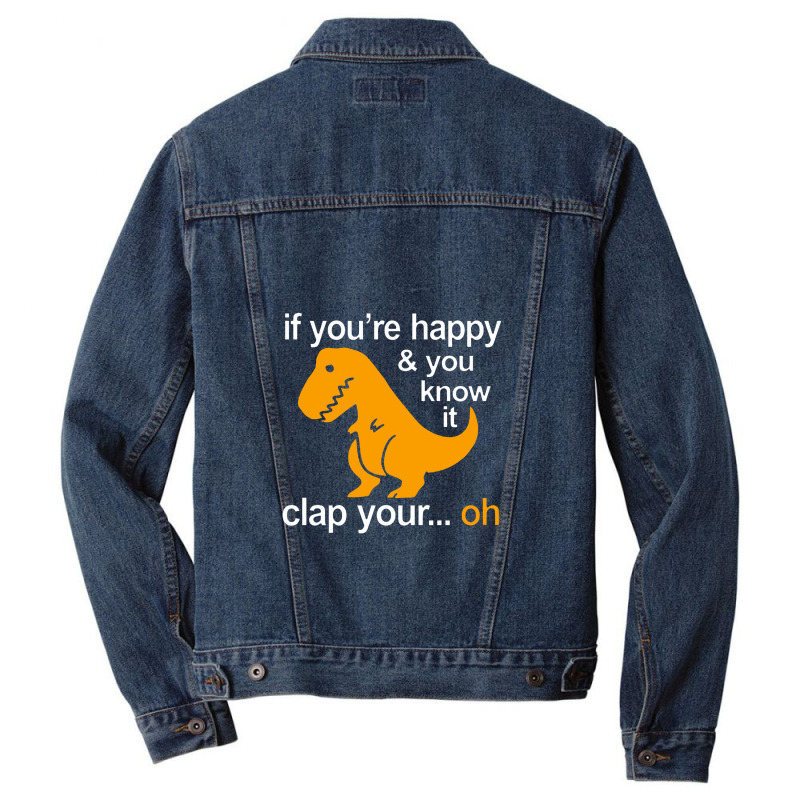 T Rex Clap Your Hands Classic Men Denim Jacket | Artistshot