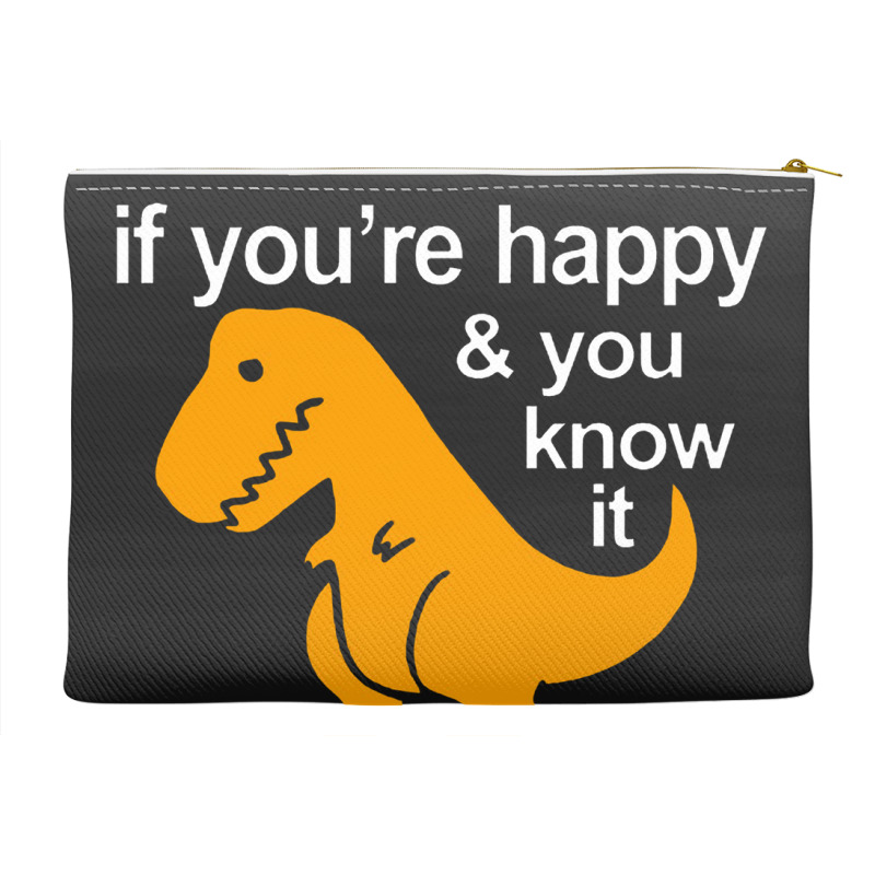 T Rex Clap Your Hands Classic Accessory Pouches | Artistshot