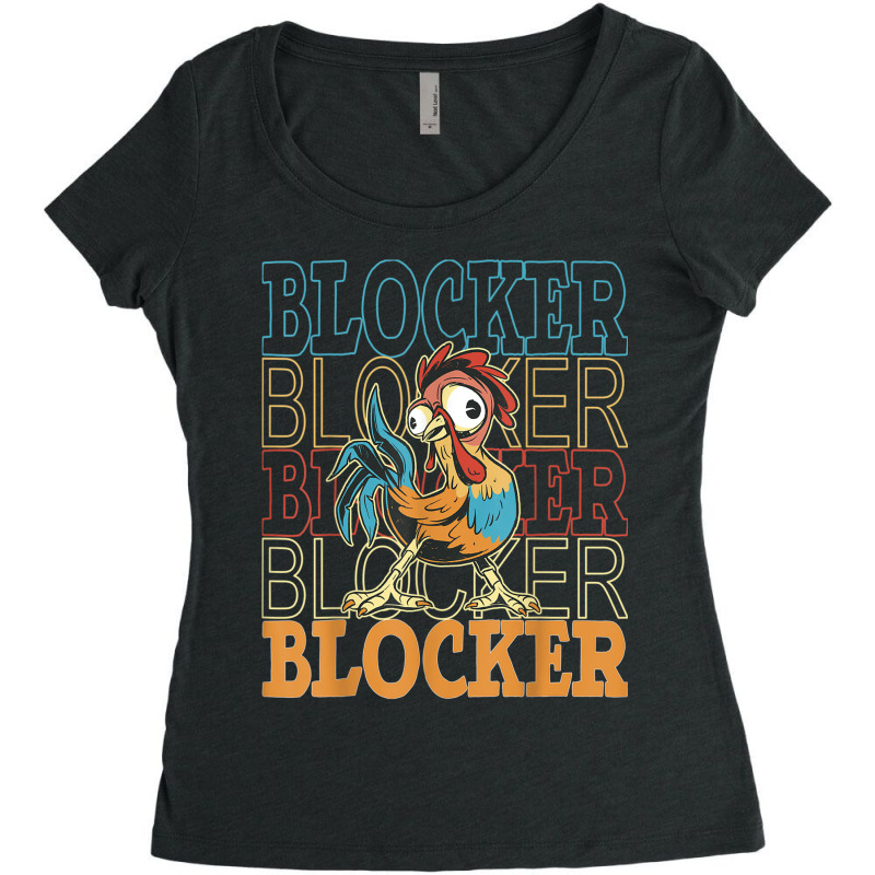 Cock Blockers, Kawaii Rooster Lovers, Funny Gags For Men Women's Triblend Scoop T-shirt by Hoang95 | Artistshot