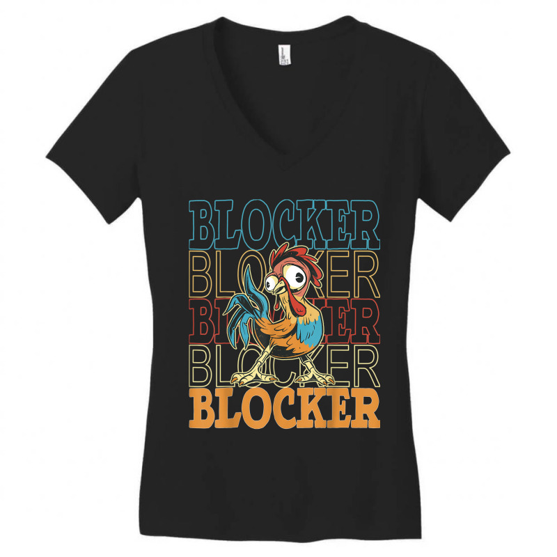 Cock Blockers, Kawaii Rooster Lovers, Funny Gags For Men Women's V-Neck T-Shirt by Hoang95 | Artistshot