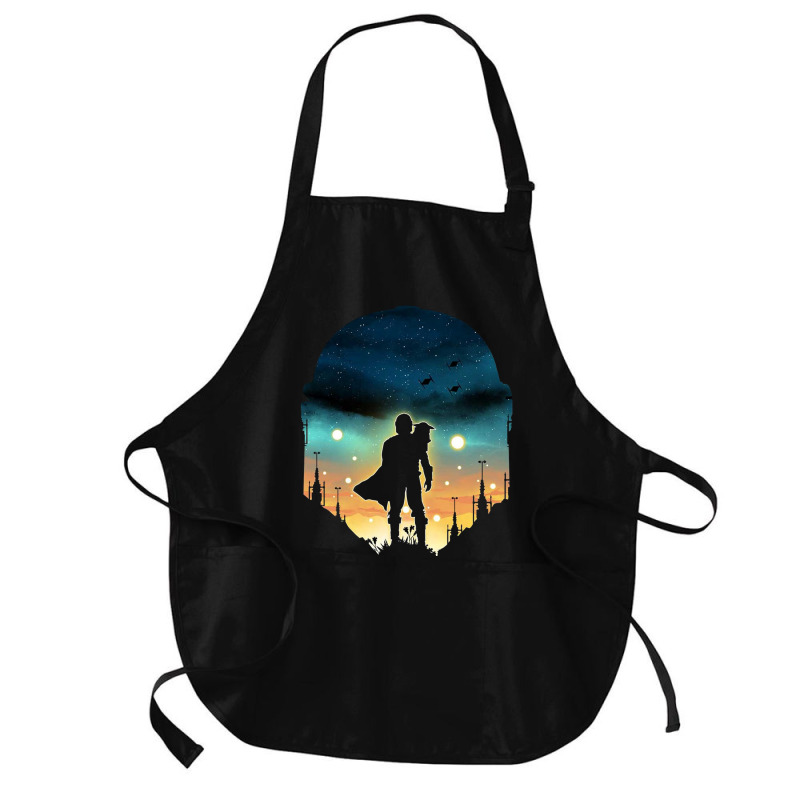 Djarin Sunset Medium-length Apron | Artistshot