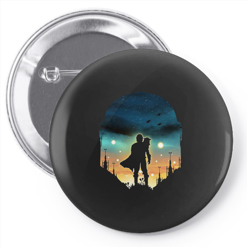 Djarin Sunset Pin-back Button | Artistshot