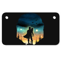 Djarin Sunset Motorcycle License Plate | Artistshot