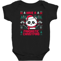 Christmas Pandastic Ugly Baby Bodysuit | Artistshot