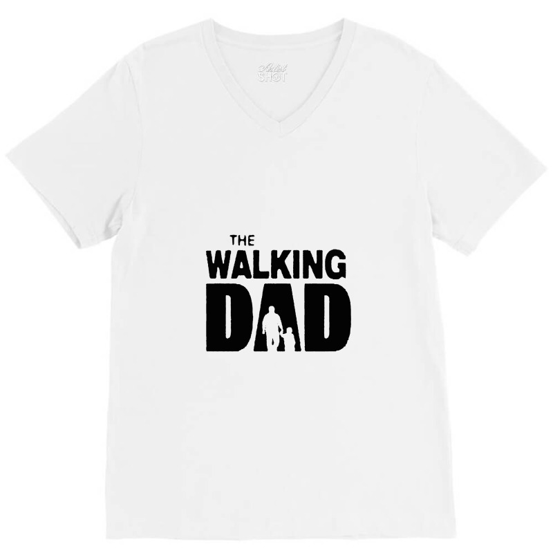 The Walking Dad Parody Father Son V-neck Tee | Artistshot