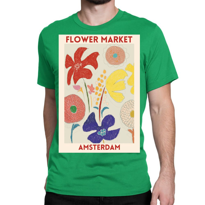 Flower Market   Amsterdams Classic T-shirt by James S | Artistshot