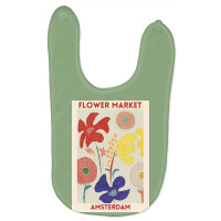 Flower Market   Amsterdams Baby Bibs | Artistshot