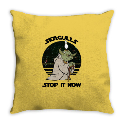 Seagulls Stop It Now Throw Pillow Designed By Zeynepu