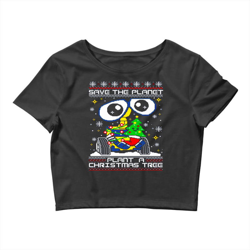 Christmas Plant Tree Ugly Crop Top by Vishaka | Artistshot