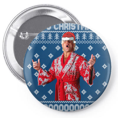 Ric Flair Christmas Ugly Pin-back Button Designed By Sengul