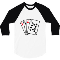 Cool Style Playing Cards 3/4 Sleeve Shirt | Artistshot