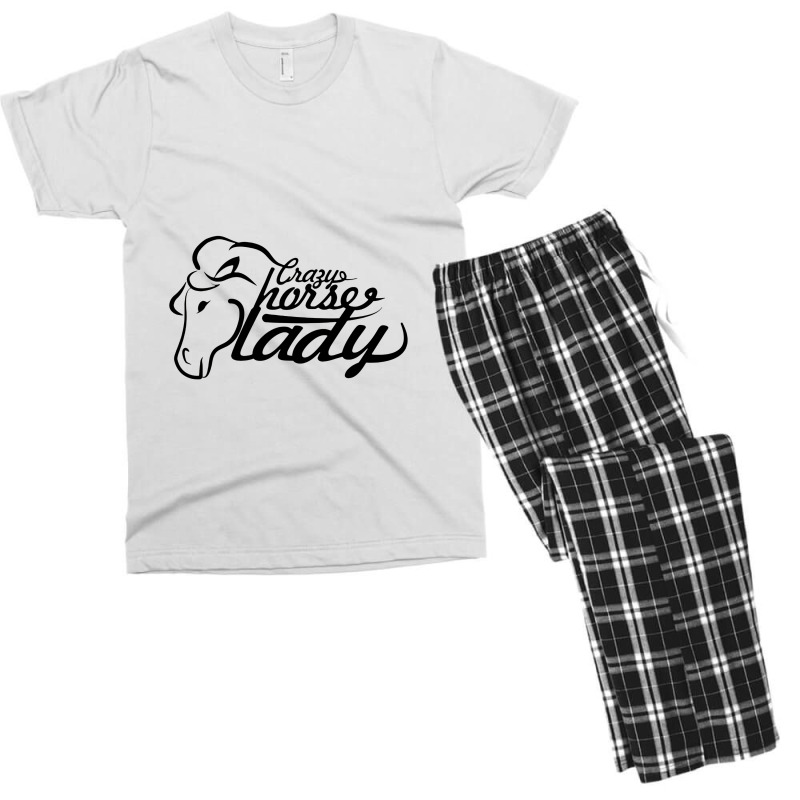 Crazy Horse Lady Pony Men's T-shirt Pajama Set | Artistshot