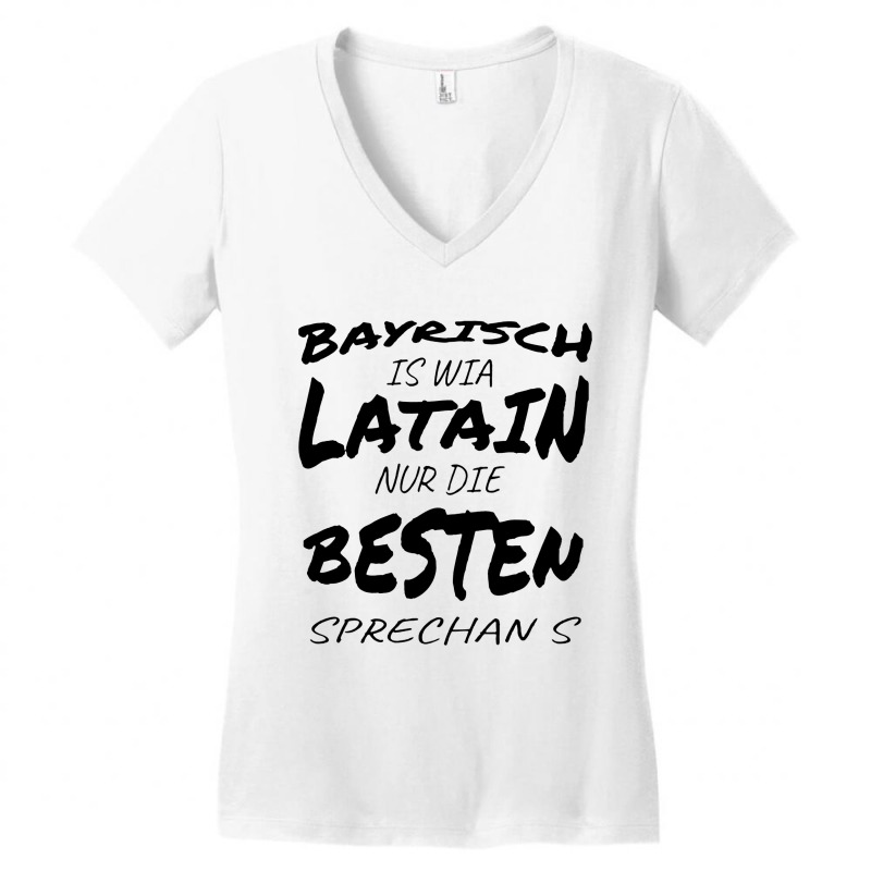 Bavarian Is Just The Best Speaking Like Latin Women's V-Neck T-Shirt by Agus w | Artistshot