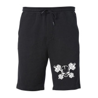 Crossed Barbell Fleece Short | Artistshot