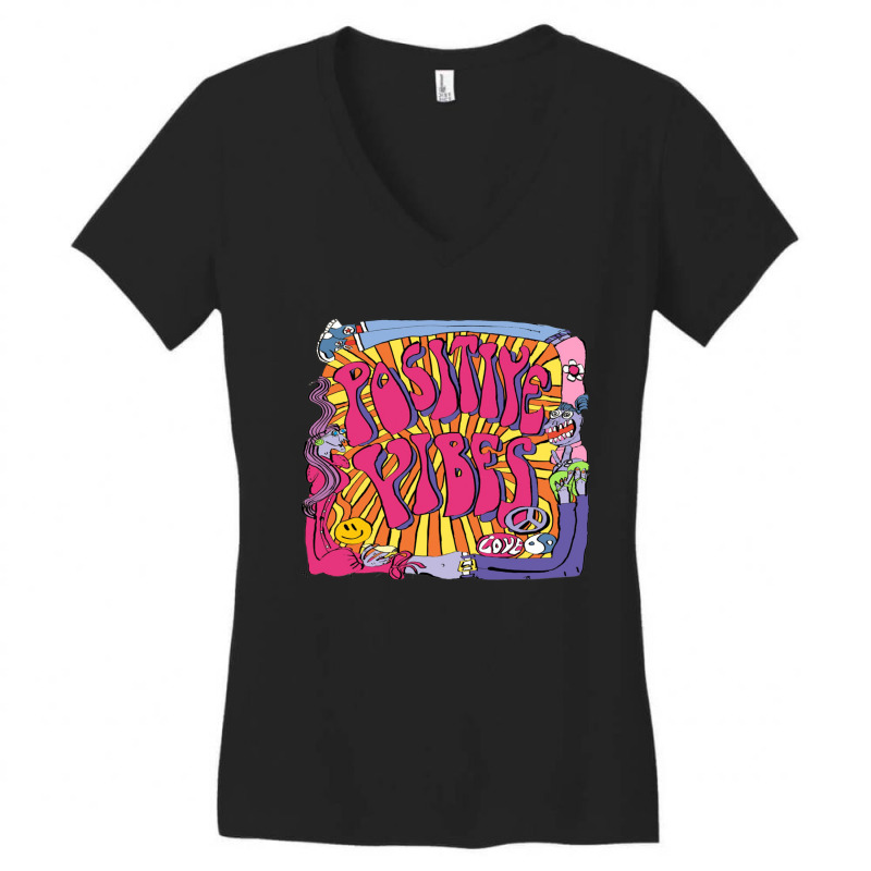 Positive Summer Trendy Cool Women's V-Neck T-Shirt by adore | Artistshot