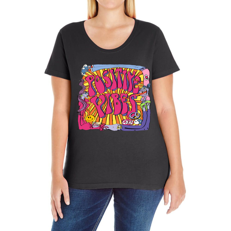 Positive Summer Trendy Cool Ladies Curvy T-Shirt by adore | Artistshot