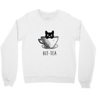 Cute Black Cat Crewneck Sweatshirt | Artistshot