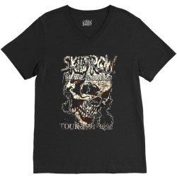 Skid Row Skull Head V-Neck Tee | Artistshot