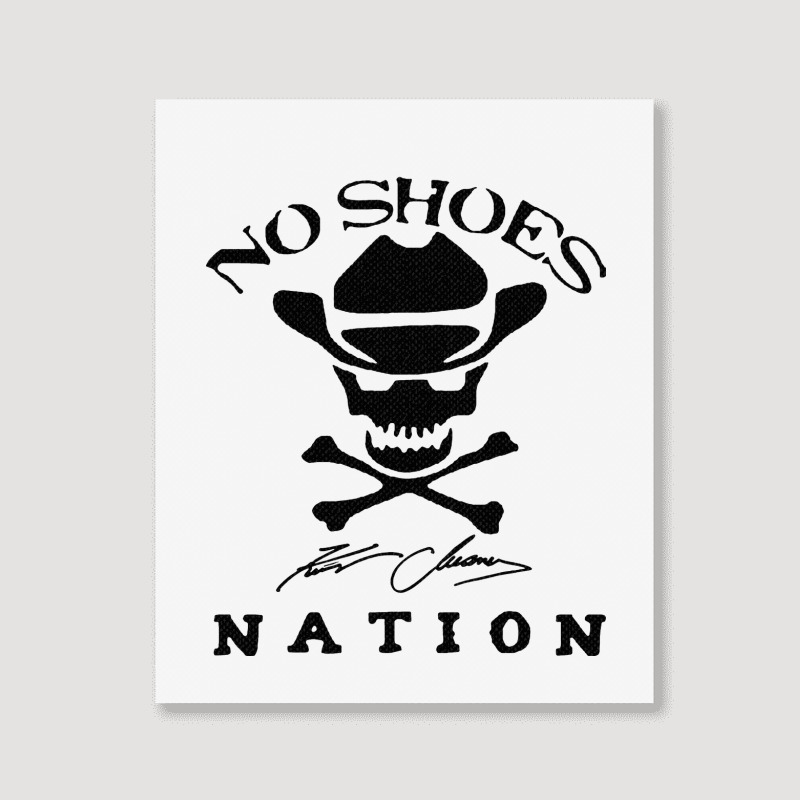 No Shoes Nation Portrait Canvas Print | Artistshot