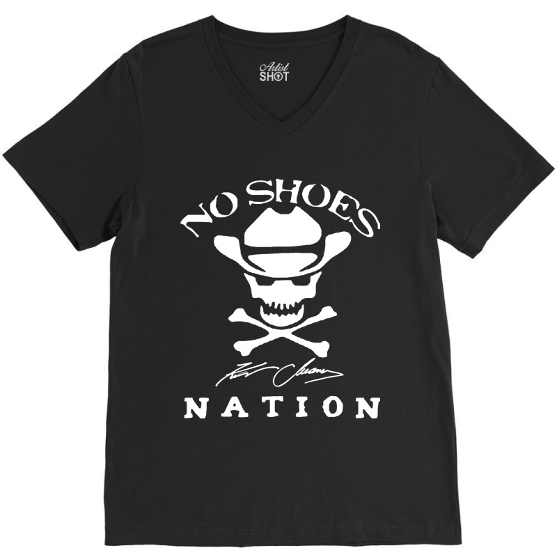 No Shoes Nation V-neck Tee | Artistshot