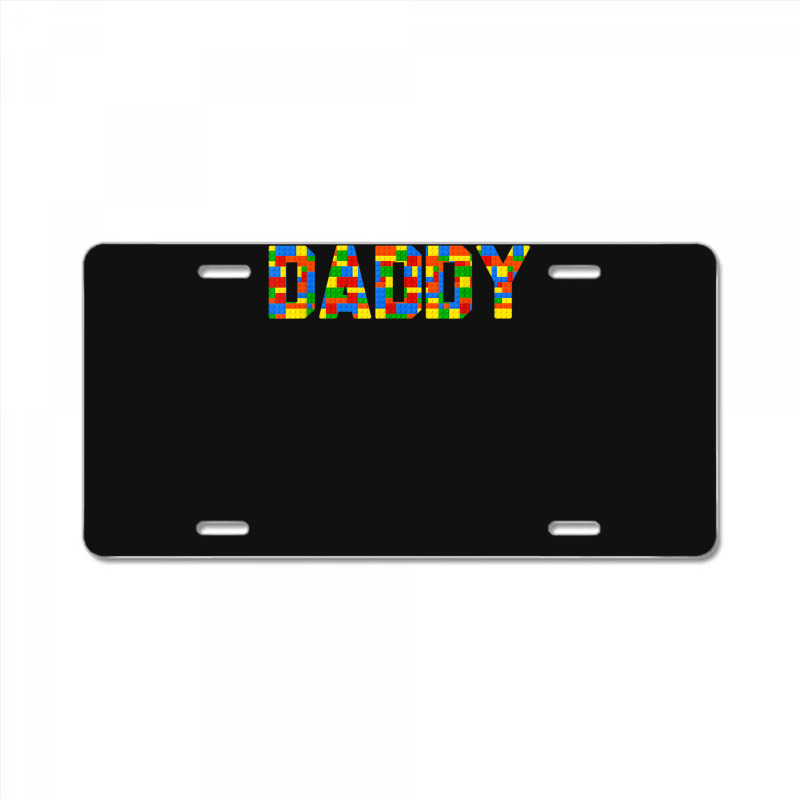 Daddy Brick Builder Funny Blocks Master Builder License Plate | Artistshot