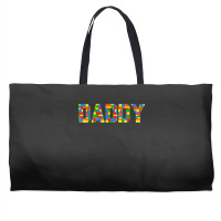 Daddy Brick Builder Funny Blocks Master Builder Weekender Totes | Artistshot