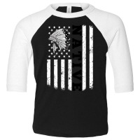 Native American T  Shirt Native American Flag For Native Americans Ora Toddler 3/4 Sleeve Tee | Artistshot