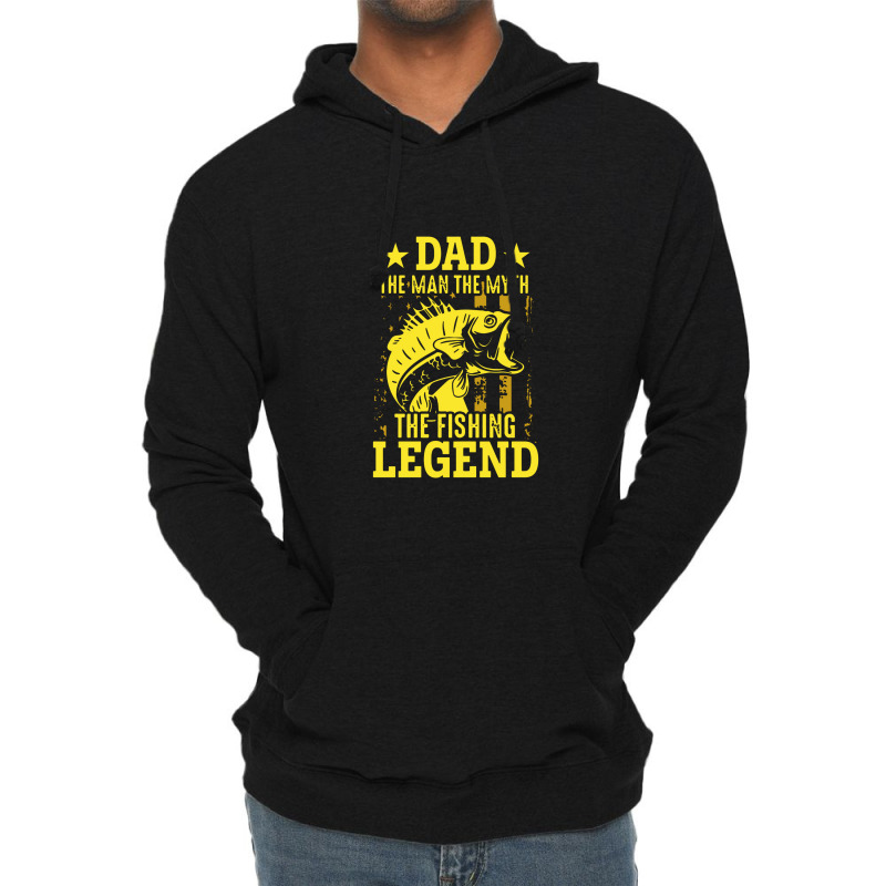 Dad The Fishing Legend Lightweight Hoodie | Artistshot