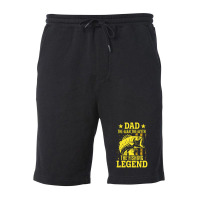 Dad The Fishing Legend Fleece Short | Artistshot