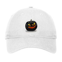 Scary Jack O Lantern Halloween Adjustable Cap | Artistshot