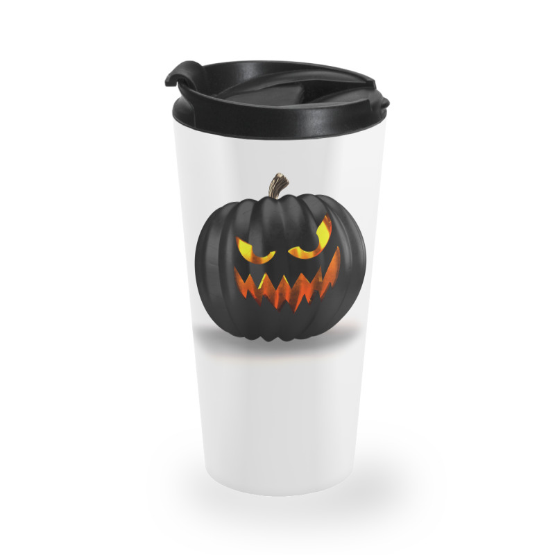 Scary Jack O Lantern Halloween Travel Mug | Artistshot