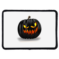 Scary Jack O Lantern Halloween Rectangle Patch | Artistshot